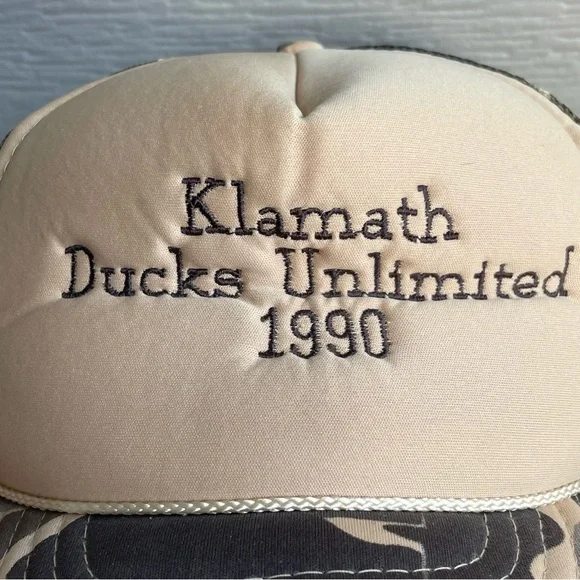 Vintage Ducks Unlimited Hunting Camo Hat Cap - Picture 7 of 15